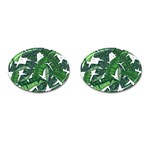 Banana Leaf Cufflinks (Oval)