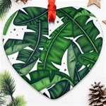 Banana Leaf Heart Ornament (Two Sides)