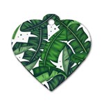 Banana Leaf Dog Tag Heart (One Side)