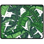 Banana Leaf Fleece Blanket (Medium)