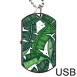 Banana Leaf Dog Tag USB Flash (One Side)