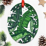 Banana Leaf Oval Filigree Ornament (Two Sides)