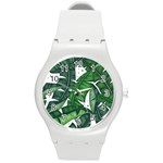 Banana Leaf Round Plastic Sport Watch (M)