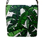 Banana Leaf Flap Closure Messenger Bag (L)