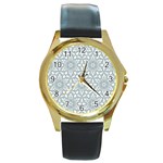 cl056 Round Gold Metal Watch