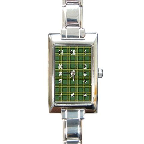 cl038 Rectangular Italian Charm Watch from ArtsNow.com Front