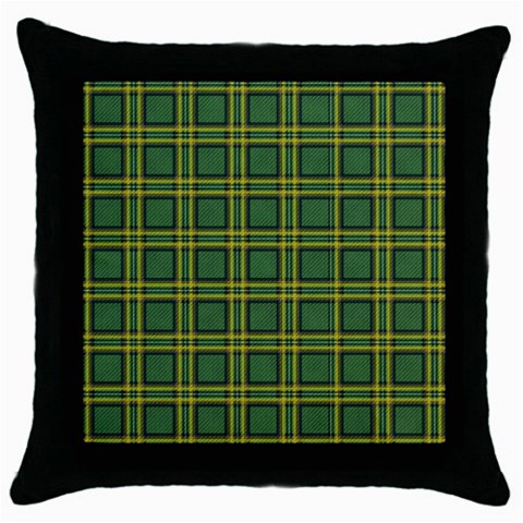 cl038 Throw Pillow Case (Black) from ArtsNow.com Front