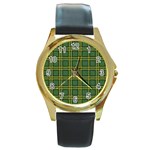 cl038 Round Gold Metal Watch