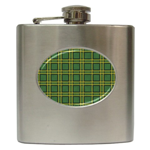 cl038 Hip Flask (6 oz) from ArtsNow.com Front