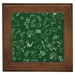 back to school doodles Framed Tile