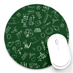 back to school doodles Round Mousepad