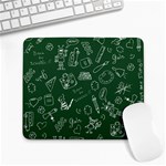 back to school doodles Large Mousepad