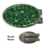 back to school doodles Money Clip (Oval)