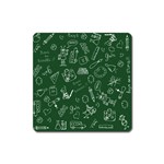 back to school doodles Magnet (Square)