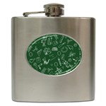 back to school doodles Hip Flask (6 oz)