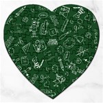 back to school doodles Jigsaw Puzzle (Heart)