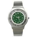 back to school doodles Stainless Steel Watch