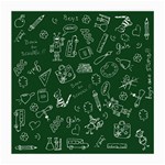 back to school doodles Medium Glasses Cloth