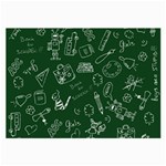 back to school doodles Large Glasses Cloth