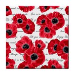 love poppies Tile Coaster