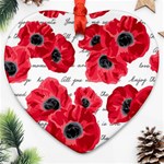 love poppies Ornament (Heart)