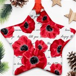 love poppies Ornament (Star)