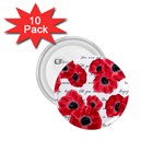 love poppies 1.75  Button (10 pack) 