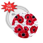 love poppies 2.25  Button (100 pack)