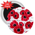 love poppies 3  Magnet (100 pack)