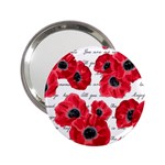 love poppies 2.25  Handbag Mirror