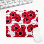 love poppies Large Mousepad