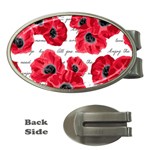 love poppies Money Clip (Oval)