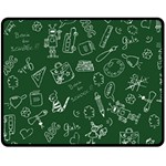 back to school doodles Fleece Blanket (Medium)