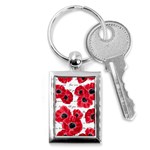 love poppies Key Chain (Rectangle)