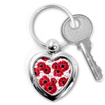 love poppies Key Chain (Heart)