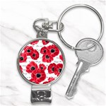 love poppies Nail Clippers Key Chain