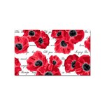 love poppies Sticker (Rectangular)