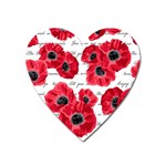 love poppies Magnet (Heart)