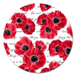 love poppies Magnet 5  (Round)