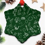 back to school doodles Ornament (Snowflake)