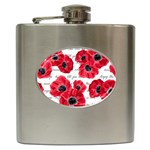 love poppies Hip Flask (6 oz)