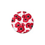 love poppies Golf Ball Marker