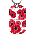 love poppies Dog Tag (Two Sides)