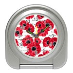 love poppies Travel Alarm Clock