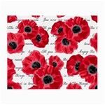 love poppies Small Glasses Cloth