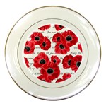 love poppies Porcelain Plate