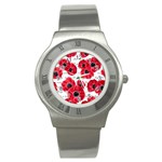 love poppies Stainless Steel Watch