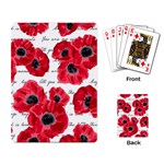 love poppies Playing Cards Single Design