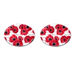 love poppies Cufflinks (Oval)