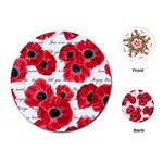 love poppies Playing Cards (Round)